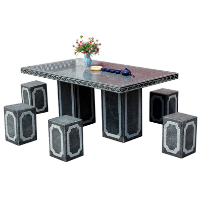 石桌石凳户外庭院花园摆件一套休闲天然石材花岗岩大理石石头桌子