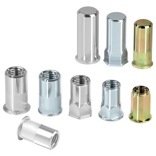 国标 304不锈钢/镀锌 拉铆螺母拉卯螺帽拉母拉帽铆螺母螺丝帽大全