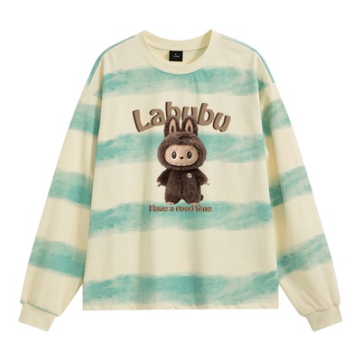大码萌趣拉布长袖卫衣纯棉男女