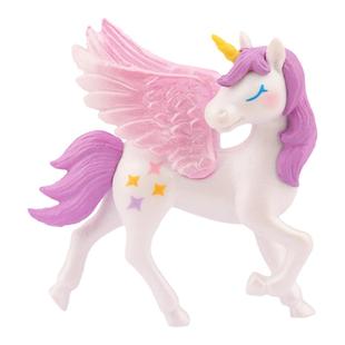 卡通梦幻独角兽公仔玩偶独角兽模型玩具彩色小动物桌面装饰摆件