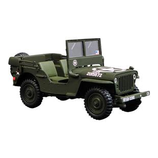 太阳星1:43 1944年威利斯吉普WILLYS JEEP越野车仿真合金汽车模型