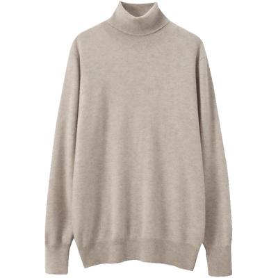 品牌中青年打底高翻领保暖羊绒衫