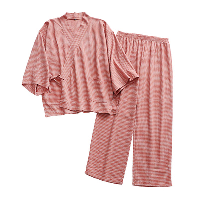 睡衣男女款纯棉汗蒸服和服日式