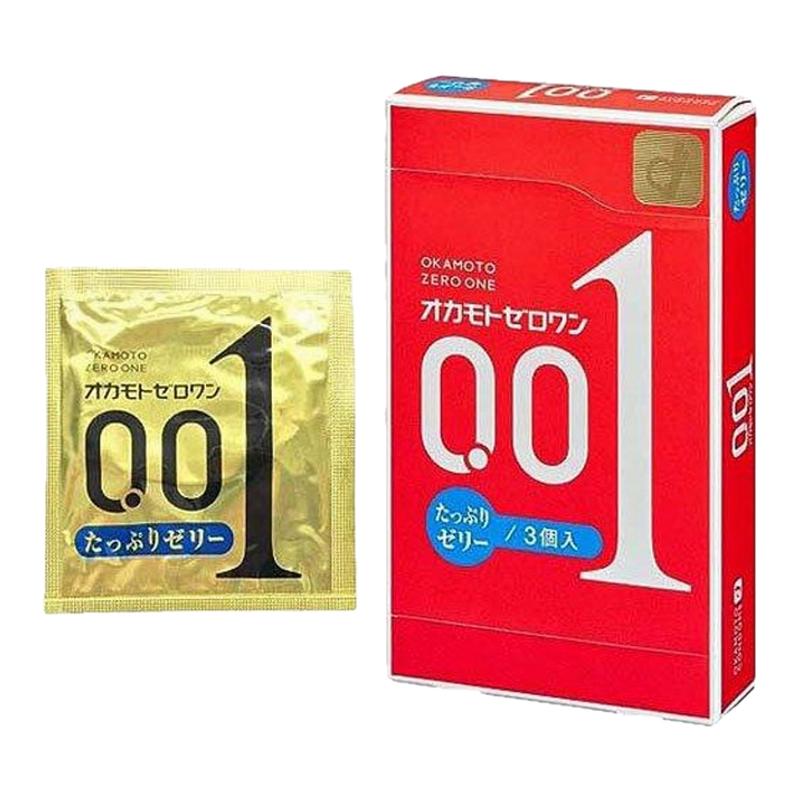 日本直邮okamoto冈本001避孕套新品标准size润滑款薄0.01安全（3/