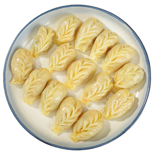 沙县蒸饺速冻早餐半成品食品煎饺子商用批发柳叶冷冻水饺美食小吃