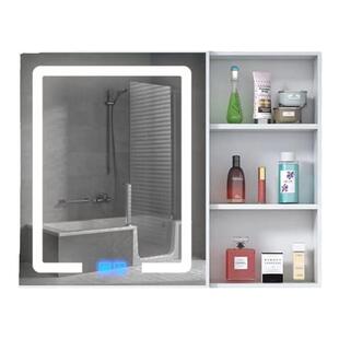 太空铝浴室智能镜柜卫生间收纳储物镜子洗手间挂墙式镜箱带灯除雾