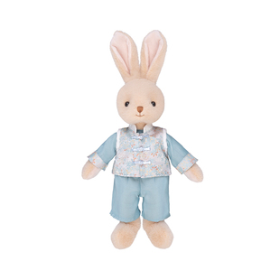 伽百利Gabriel冬季新品兔子毛绒玩具中式复古情侣礼物吉祥玩偶