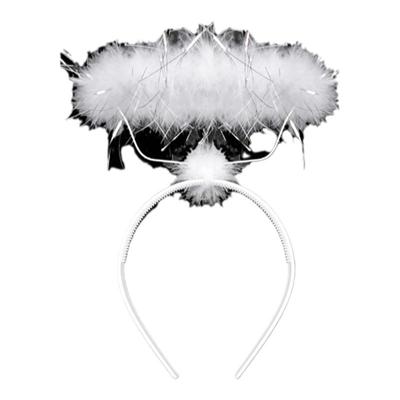 六一儿童节毛绒天使幼儿翅膀头箍