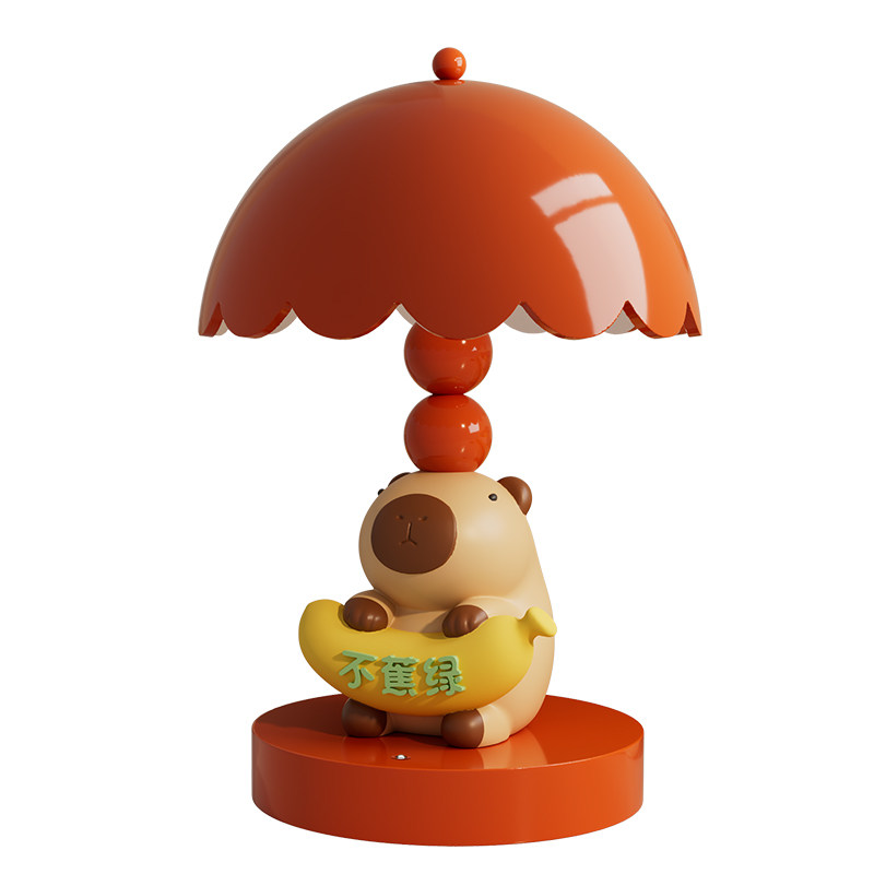 可爱卡皮巴拉台灯摆件卧室床头装饰小夜灯送女生乔迁新居生日礼物