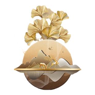 入户玄关装饰画轻奢高档led灯画走廊过道发光挂画高级感立体壁饰