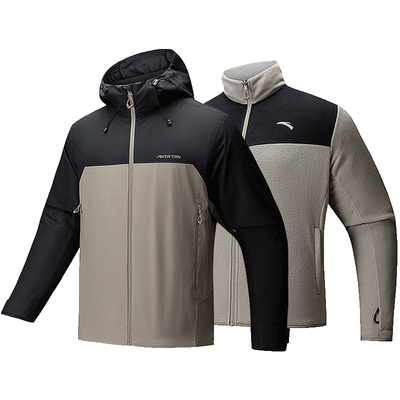 安踏男三合一冲锋衣两件套