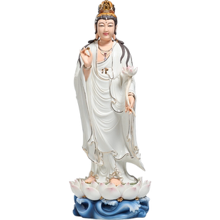 微美陶瓷19至32寸慧海西方三圣像阿弥陀佛观音菩萨家用佛像摆件
