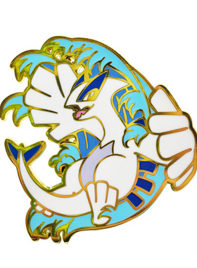宝可梦洛奇亚金属珐琅精灵胸针