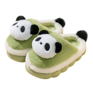 儿童棉拖鞋男童冬季2025新款家居棉拖女中大童室内亲子毛绒拖鞋