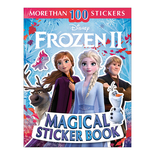 【预售】冰雪奇缘2魔法贴纸书 Disney Frozen 2 Magical Sticker Book英文原版图书进口外版书籍