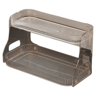 居家家卫生间漱台面亚克力置物架化妆品收纳盒浴室多层透明架子