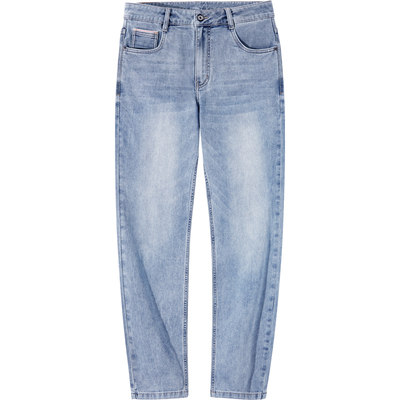 骆驼男装男款牛仔长裤