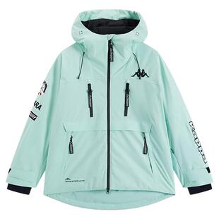 Kappa卡帕背靠背2026新款冬季防泼水户外滑雪服男运动外套女士