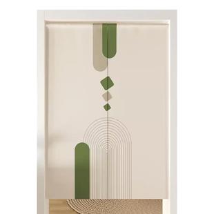 厨房门帘遮挡帘卧室专用隔断卫生间厕所家用免打孔半截布艺半帘子