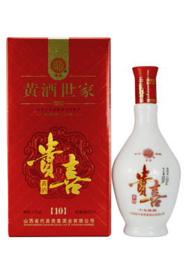 10年陈酿贵喜半甜黄酒礼盒装瓷瓶