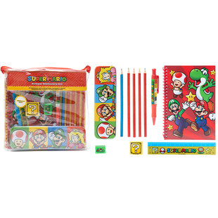 任天堂正版超级马里奥全家福文具套装橡皮笔记本手帐周边儿童礼物