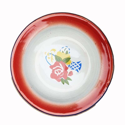 汤盘搪瓷商用圆形复古