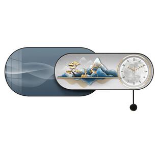 挂钟钟表客厅2026新款创意现代简约大气免打孔高级感装饰餐桌挂表