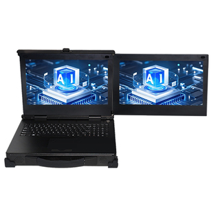 研涛双屏三防加固笔记本RTX4090m便携式高性能AI计算机移动工作站