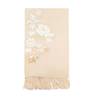 纯羊毛围巾女冬季保暖披肩外搭妈妈生日礼物旗袍披风斗篷新年送礼