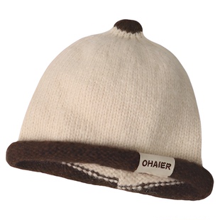 儿童帽子秋冬季宝宝针织套头帽男宝女童保暖护耳帽男童毛线地主帽