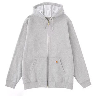 弹跳潮人 Carhartt卡哈特K122经典秋冬工装拉链加绒连帽卫衣帽衫