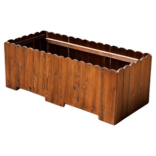 防腐实木花箱种植箱户外庭院露台长方形种菜专用箱阳台室外大花盆