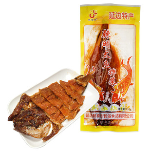 韩食府180g辣明太鱼小零食延边特产辣鱼朝鲜族美食鱼条鱼丝甜辣