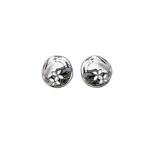 白岚花影耳钉925银耳环耳饰女新款设计气质高级首饰饰品ED4660