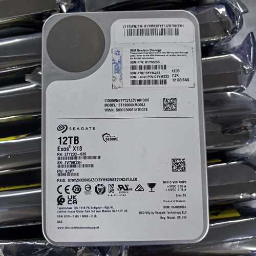询价Seagate Exos X18 12TB 7.2K SAS