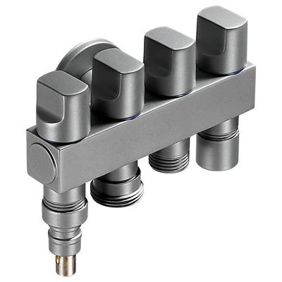 一进四出角阀带独立开关三通四通