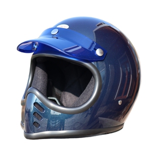 Bornfree山车帽 mini moto3小盔体复古全盔幼兽哈雷印第安 装饰帽