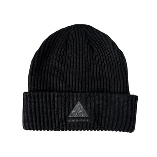 Jodhat毛线帽子男士黑色百搭刺绣百搭针织帽保暖秋冬季大头围冷帽