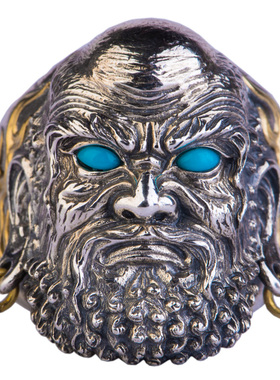 仓吉手工戒指s925银戒情侣款霸气