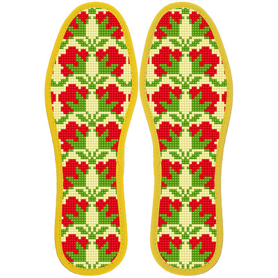 结婚刺绣新款十字绣鞋垫