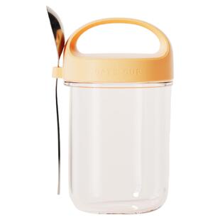 捷安玺隔夜燕麦杯便携早餐杯带盖勺外带密封沙拉奶昔麦片酸奶杯子