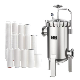 40寸大通量精密过滤器3M派克Pall滤芯工业用水pp棉滤芯304不锈钢