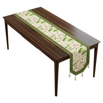 范居态度芙蕖意桌旗茶几装饰布