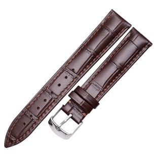 手表带男款头层真皮表带女针扣适配于卡西欧天梭天王美度浪琴DW