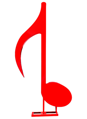 音乐人音符秋千广场景区引流摆件