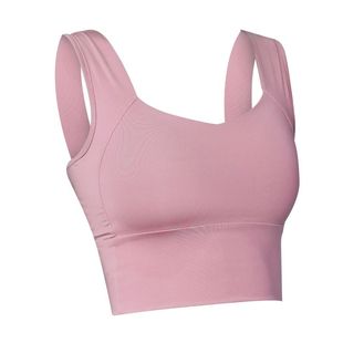 运动背心女跑步训练健身房专用无袖弹力紧身显瘦瑜伽上衣带胸垫