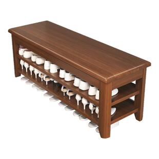 纯实木鞋架多层家用入户门口一体可坐换鞋凳楼道玄关室内收纳鞋柜