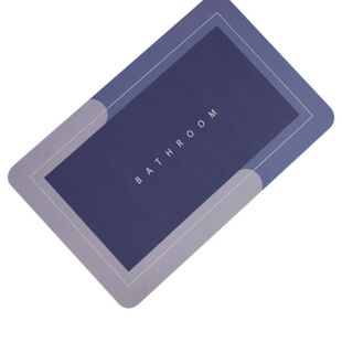 硅藻泥软垫卫生间门口地垫防滑吸水垫浴室脚垫厕所小地毯家用半圆