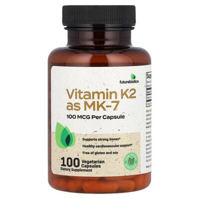 Futurebiotics维生素K2支持骨骼补钙高吸收MK-7心脏血管健康