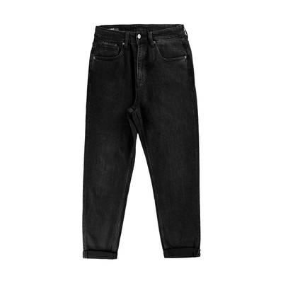 朴术春秋季黑色修身小脚牛仔裤